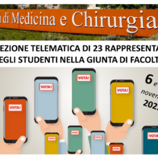 Elezione Telematica N. 23 Rappresentanti degli Studenti, dei Dottorandi e dei Medici in Formazione Specialistica nella Giunta della Facoltà di Medicina e Chirurgia