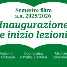 1 Settembre – Inaugurazione e Inizio lezioni SEMESTRE FILTRO