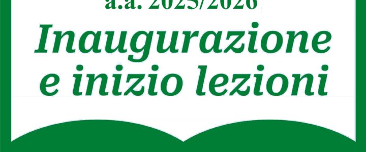 1 Settembre – Inaugurazione e Inizio lezioni SEMESTRE FILTRO