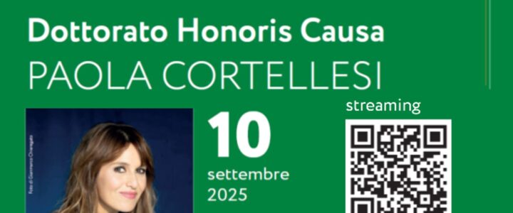 Dottorato Honoris Causa PAOLA CORTELLESI