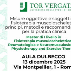 Misure Oggettive e Soggettive in Fisioterapia Muscoloscheletrica